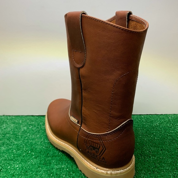 Men's Work Boot Pull On Genuine Leather Strong Sole WATER PROOF Hand Made 305 - Picture 4 of 10